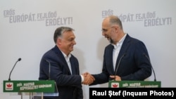 Orbán Viktor magyar miniszterelnök és Kelemen Hunor, az RMDSZ elnöke