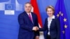 Orbán Viktor és Ursula von der Leyen Brüsszelben 2020. február 3-án