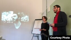 Марина Аланакян и Агит Мирзоев на первой встрече инициативной группы