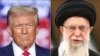 Președintele SUA, Donald Trump, și liderul suprem al Iranului, ayatollahul Ali Khamenei (combo RFE/RL).