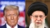 Presidenti amerikan, Donald Trump, dhe lideri suprem i Iranit, Ajatollah Ali Khamenei. 