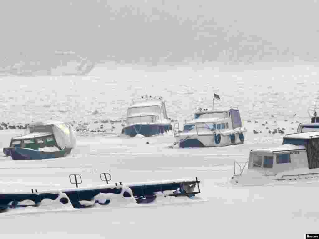Dunav kod Beograda, 9. februar 2012.