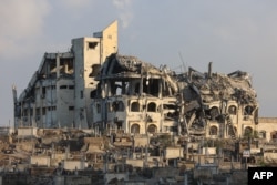 Așa arăta primăria din Gaza pe 26 august 2025. Israelul vrea să ocupe curând orașul ca să „elimine” cu totul mișcarea Hamas.