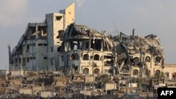 Așa arăta primăria din Gaza la 26 august 2025. Israelul vrea să ocupe curând orașul ca să „elimine” cu totul mișcarea Hamas.