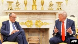 Президент США Дональд Трамп и канцлер ФРГ Фридрих Мерц в Белом доме. 5 июня, 2025