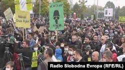Архивска фотографија - Протест против загадувањето на воздухот во Тетово.