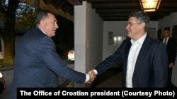 Sa ranijih susreta predsjendika Hrvatske Zorana Milanovića i predsjednika BiH entiteta Republike Srpske Milorada Dodika.