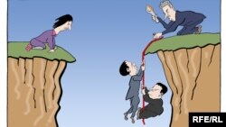 Karikatura Predraga Koraksića Coraxa o "crvenim linijama" u dijalogu sa Kosovom