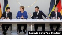 La conferința de presă a celor patru lideri