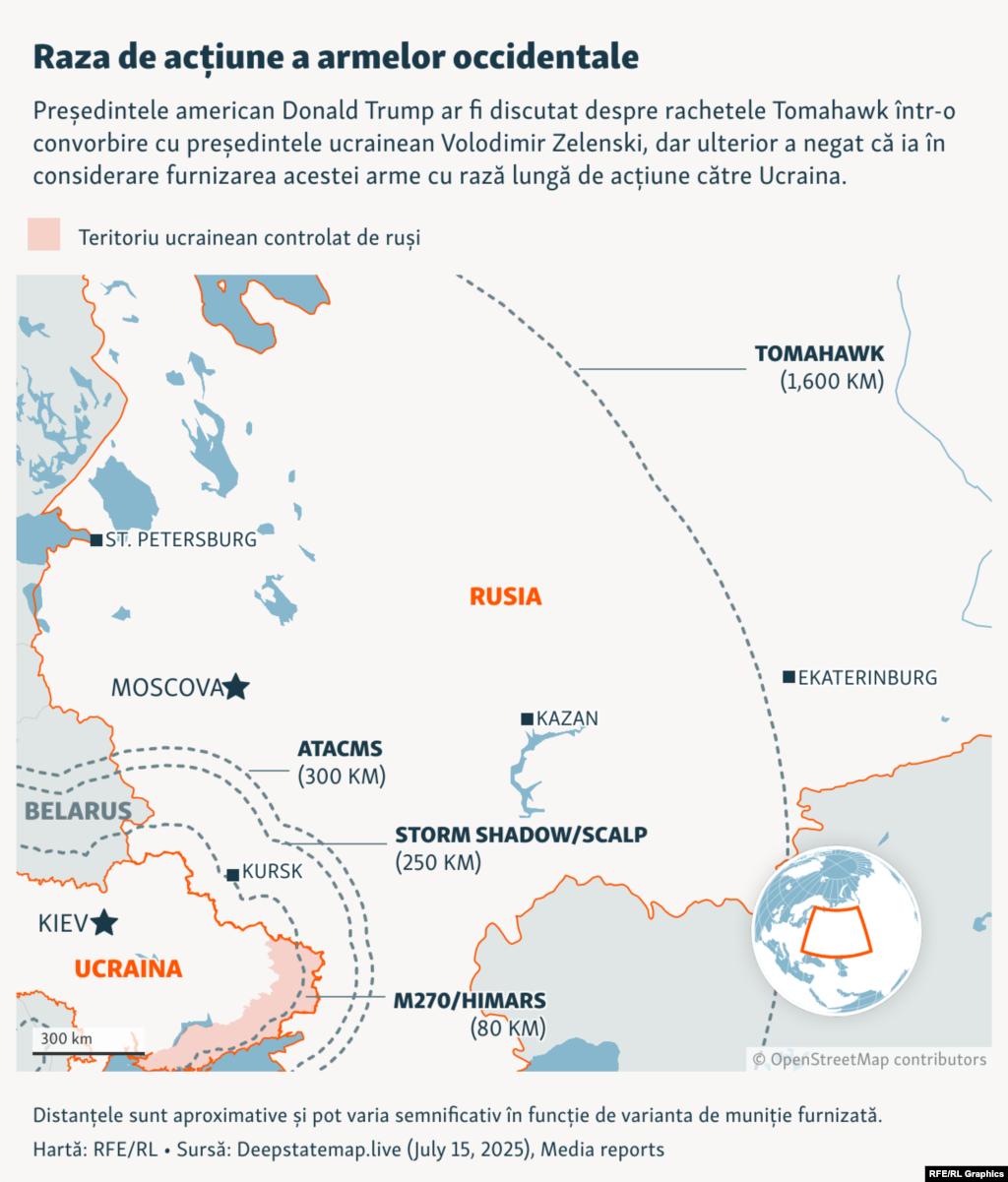 Combinația dintre raza de acțiune, viteza și puterea distructivă a rachetelor Tomahawk face ca această armă să nu se compare cu niciuna dintre cele utilizate în prezent de Ucraina.
