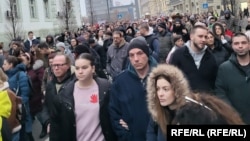 Протести во Србија (илустрација)