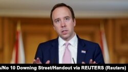 Sekretari britanik i Shëndetësisë, Matt Hancock.