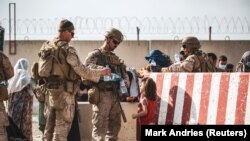 Trupat amerikane në Aeroportin e Kabulit. Gusht, 2021.