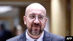 Președintele Consiliului European, Charles Michel, sosește la summitul Consiliului European la sediul UE de la Bruxelles, pe 21 martie 2024.