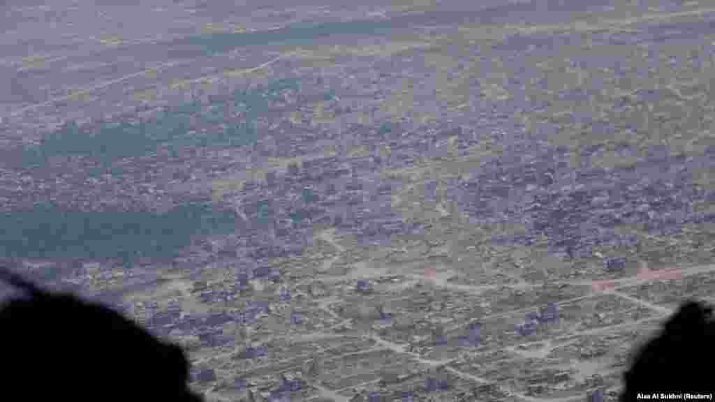 Gaza, fotografisana iz jordanskog vojnog aviona.