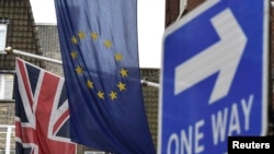 Zastave Velike Britanije i Evropske unije, ilustrativna fotografija
