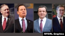 Michael Pompeo, Richard Grenell, Albin Kurti, Aleksandar Vučić