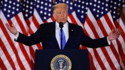 Доналд Тръмп се обръща към избирателите в нощта след изборите