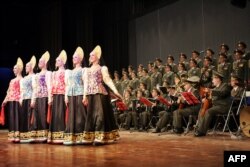 The Aleksandrov Ensemble is the official army choir of the Russian armed forces (file photo).