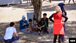 Migranti u centru u Subotici, jul 2016.