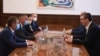 Presidenti i Serbisë, Aleksandar Vuçiq me përfaqësuesit e listës "Alternativa Demokratike Shqiptare - Lugina e Bashkuar". Beograd, 14 korrik 2020. 