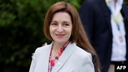 მოლდოვის პრეზიდენტი მაია სანდუ. შვეიცარია, ლუცერნი, 15 ივნისი, 2024 წელი.