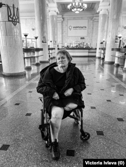 Киев. 12 мая 2025 г. Татьяна Ковтун из Берислава накануне отъезда в Норвегию