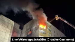 Последствия удара по дому в городе Долинская