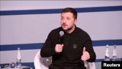 Predsednik Ukrajine Volodimir Zelenski na Minhenskoj bezbednosnoj konferenciji, 14. februar 2025. 