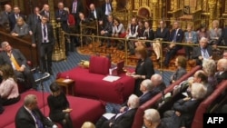 Заседание Палаты лордов британского парламента