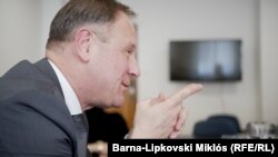 Navracsics Tibor egy korábbi Szabad Európa-interjú alkalmával, 2021. március 24-én