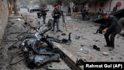 Afganistanski novinari u Kabulu, februar 2021.