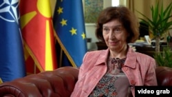 Predsednica Severne Makedonije Gordana Siljanovska-Davkova, maj 2025.