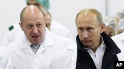 Evgenij Prigožin i Vladimir Putin