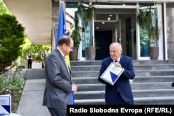 Schmidt i Inzko prilikom primopredaje dužnosti