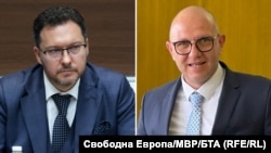 Колаж със снимки на вътрешния министър Даниел Митов и досегашния директор на ОДМВР-Пазарджик Даниел Баратов