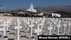 Groblje na zaravni Bile, petnaestak kilometara sjeverozapadno od Mostara