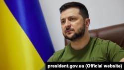 უკრაინის პრეზიდენტი ვოლოდიმირ ზელენსკი. 