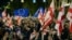 Qytetarët gjeorgjianë gjatë një proteste proevropiane në Tbilisi më 20 tetor 2024.