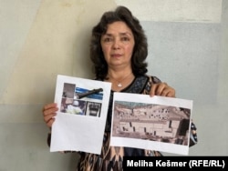 Калбинур Сиддик, этническая узбечка, которая была вынуждена работать в так называемых в лагерях политического перевоспитания в КНР. Сараево, Босния и Герцеговина, 4 сентября 2025 года