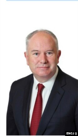 Brian O'Moore ír bíró, az ENCJ irányító testületének tagja