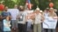 Саратов, участники акции протеста 1 июля 2018 года
