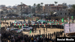 Освобождение заложников в Газе, архивное фото