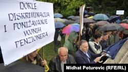Protest penzionera u Sarajevu