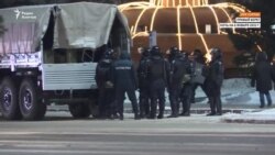 Правый берег Нур-Султана в ночь на 6 января 2022 года