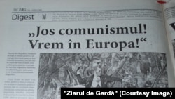 Ziarul de Gardă din 9 aprilie 2009 despre protestele de la Chișinău din 7 aprilie.