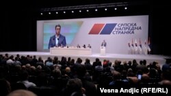 Generalna skupština Srpske napredne stranke na čijem je čelu predsednik Srbije Aleksandar Vučić (Beograd, 16. april 2019)