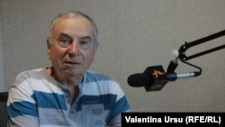 Valeriu Darie în studioul Europei Libere la Chișinău