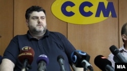 В.Д. претседателот на Сојузот на синдикатите на Македонија (ССМ), Дарко Димовски.