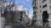 An apartment building in Mariupol destroyed as a result of Russian shelling. January 2023